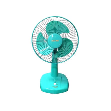 พัดลมตั้งโต๊ะ 12 นิ้ว ลัคกี้มิตซู LM521 สีเขียวน้ำทะเล